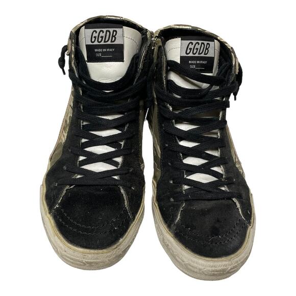 Golden Goose Suede & Canvas Camo Print Slides Size 37 EU 7 US - Picture 3 of 7